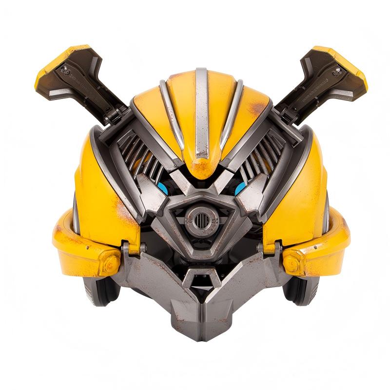 1:1 Wearable Bumblebee Helmet With Motorized Face English Voice Control
