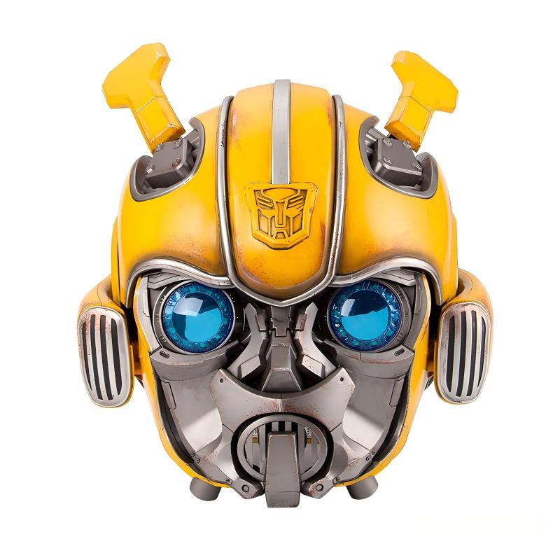 1:1 Wearable Bumblebee Helmet With Motorized Face English Voice Control