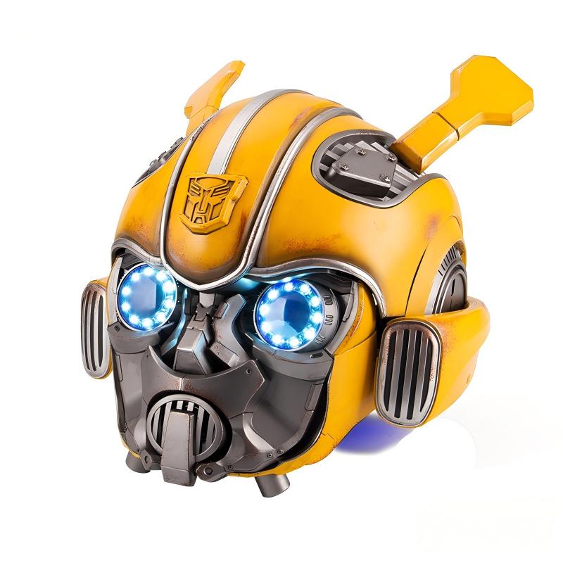1:1 Wearable Bumblebee Helmet With Motorized Face English Voice Control