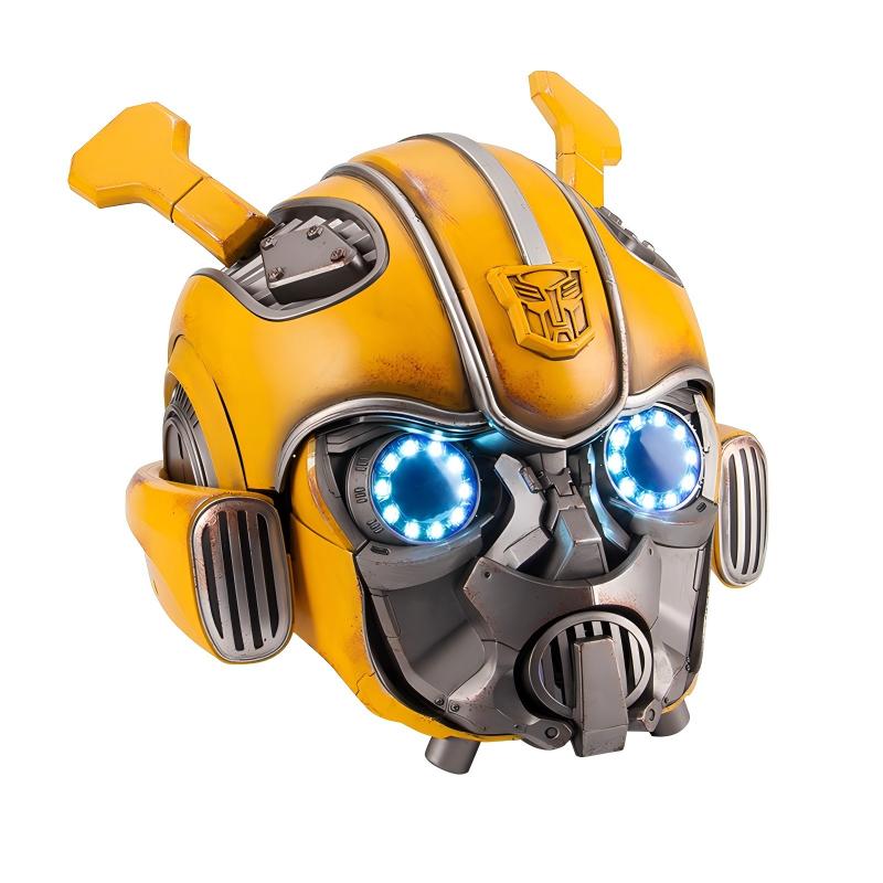 1:1 Wearable Bumblebee Helmet With Motorized Face English Voice Control